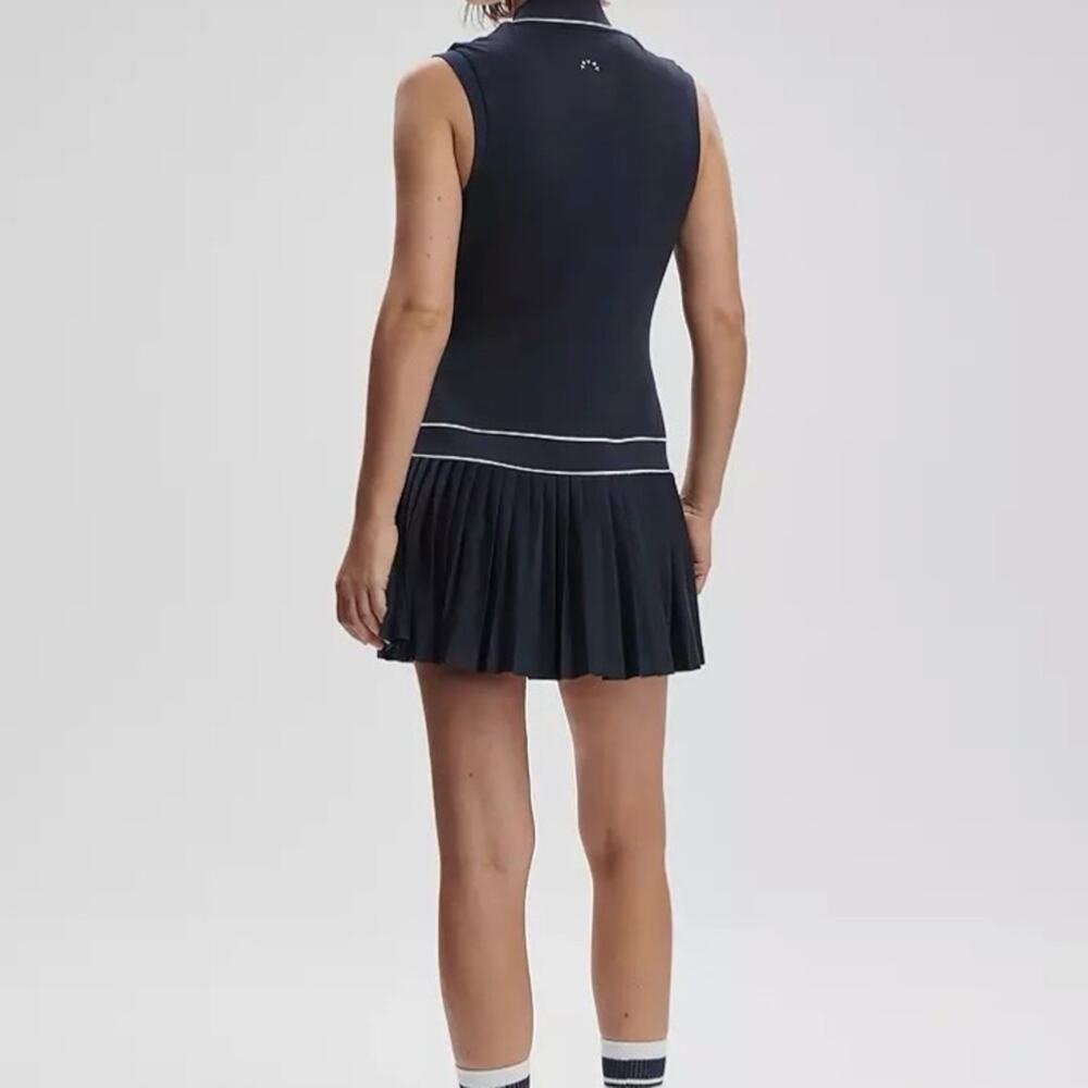 NWT VARLEY athletic golf preppy tennis pleated skirt sleeveless dresss XL - Picture 11 of 13